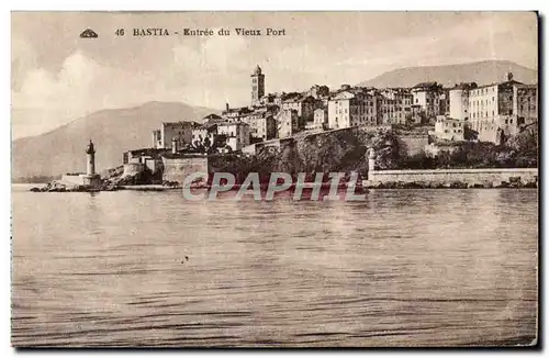Cartes postales moderne Corse Corsica Bastia Entree du vieux port