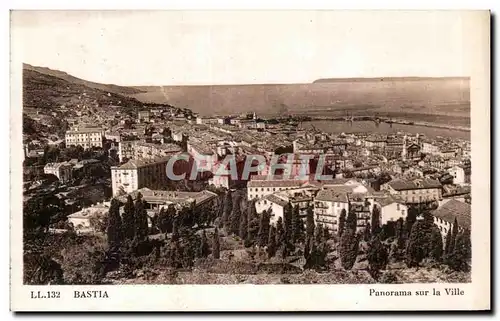 Ansichtskarte AK Corse Corsica Bastia Panorama sur la ville