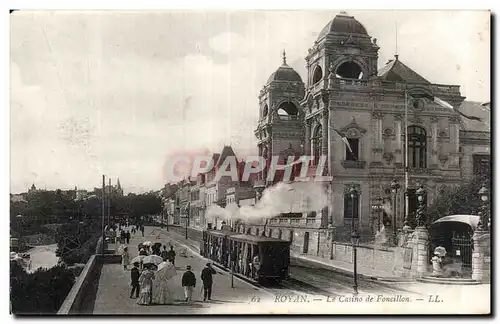 Cartes postales Royan Le casino de Foncillon Train