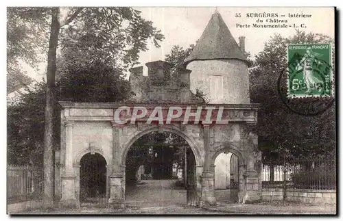 Surgeres - Interieur du Chateau Porte monumentale - Cartes postales