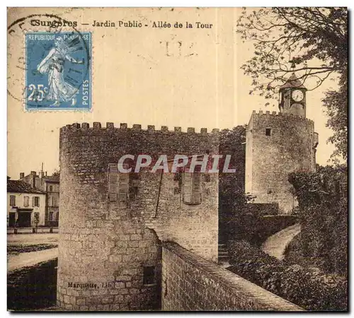 Surgeres - Le Jardin Public - Allee de la Tour - Cartes postales