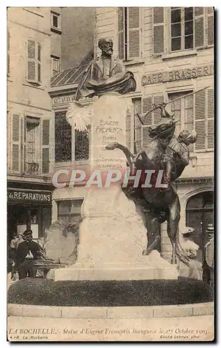 Royan - Statue - Reperations - Cafe Brasserie Eugene Fromentin - Ansichtskarte AK