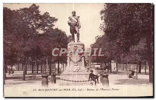 Rochefort sur Mer - Statue de l Amiral Potier - Cartes postales