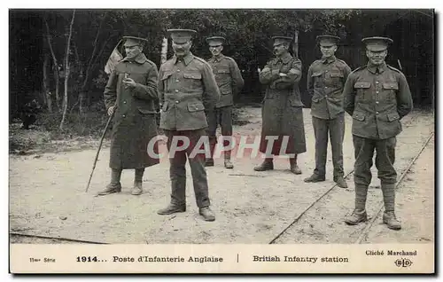 Cartes postales Militaria Poste d infanterie anglaise