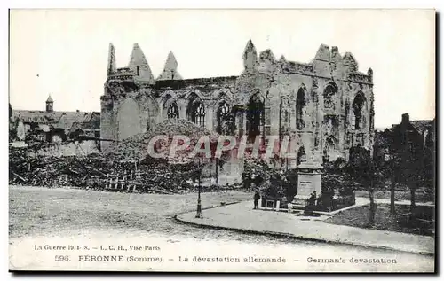 Cartes postales Militaria Peronne