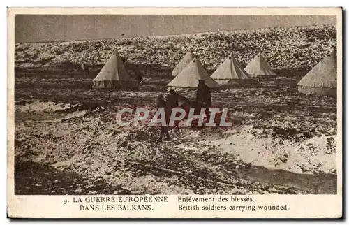 Cartes postales Militaria La guerre europeenne Enlevement des blesses