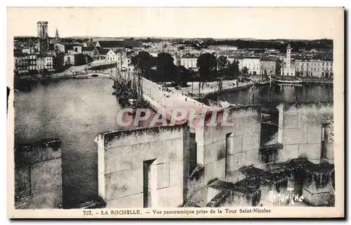 La Rochelle - Vue Panoramique prise de la Tour Saint Nicolas - Ansichtskarte AK