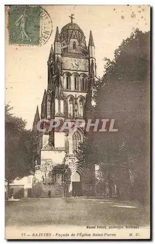 Saintes - Facade de l Eglise Saint Pierre - Cartes postales