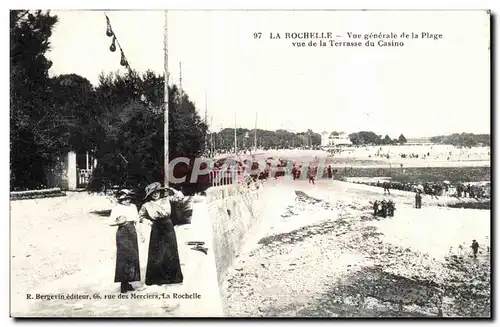 La Rochelle - Vue Generale de la Plage vue de la Terrasse du Casino - Cartes postales