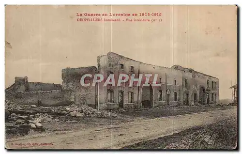 Cartes postales Deinvillers bombarde Vue interieure