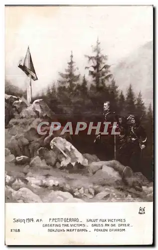 Ansichtskarte AK Militaria Slon 1914 Petit Gerard Salut aux victimes