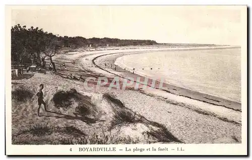 Boyardville - La Plage et la Foret - Ansichtskarte AK