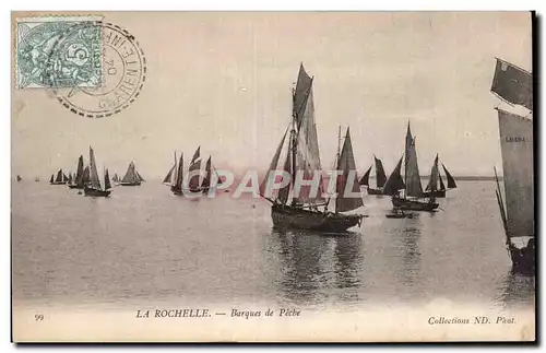 La Rochelle - Barques de Peche - Ansichtskarte AK