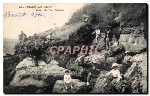 Cartes postales Fouras les Bains Rochers du Port Napoleon