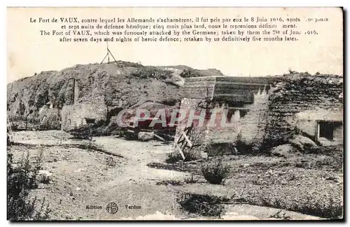 Cartes postales Militaria le fort de Vaux