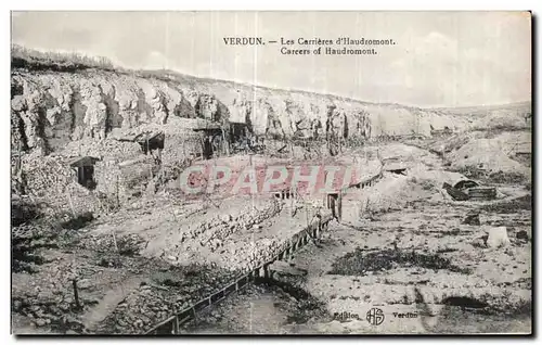 Ansichtskarte AK Militaria Guerre 1914 Verdun Les carrieres d Haudromont