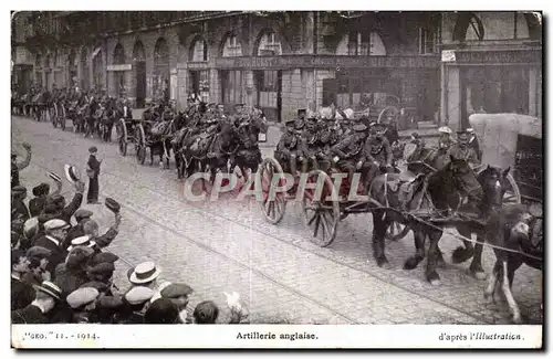 Ansichtskarte AK Militaria Guerre 1914 Artillerie anglaise