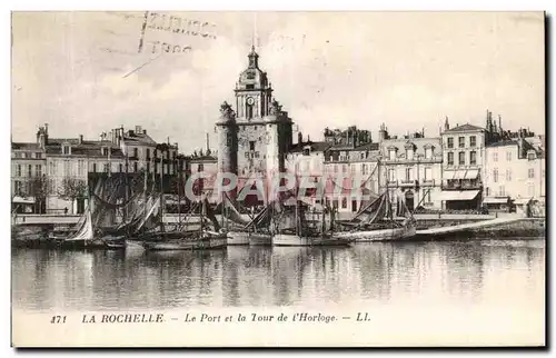 Cartes postales La Rochelle Le port et la tour de l horloge