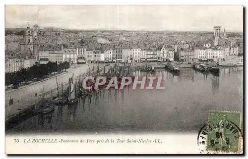 Ansichtskarte AK La Rochelle Panorama du port pris de la Tour Saint Nicolas