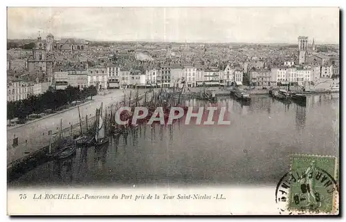 Cartes postales La Rochelle Panorama du port pris de la Tour Saint Nicolas