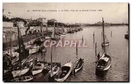 Ansichtskarte AK Royan Le port Vue sur la grande conche