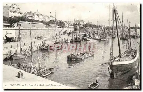 Cartes postales Royan Le port et le boulevard Thiers