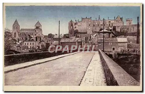 Ansichtskarte AK Saint Aignan sur Cher Chateau Eglise et moulin