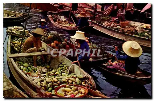 Cartes postales moderne thailand Thailande Floating market