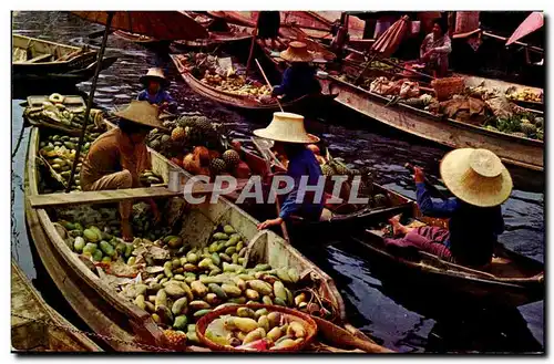 Moderne Karte thailand Thailande Floating market