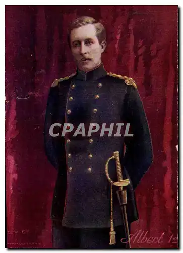 Cartes postales Militaria Le roi Albert 1er