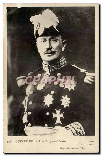 Cartes postales Militaria Guerre de 1914Le general Faurie