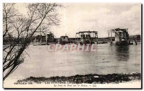 Ansichtskarte AK Militaria Les ruines de la grande guerre Le pont de Bras sur la Meuse