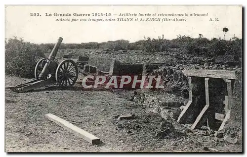 Cartes postales Militaria La grande guerre 1914 Artillerie lourde et retranchements allemand enleves par nos tro