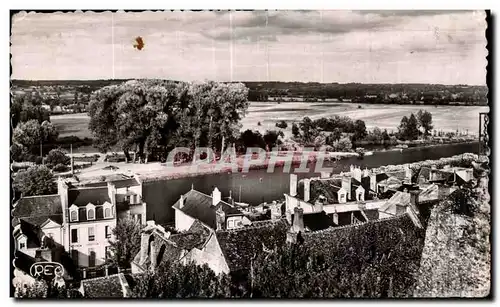 Moderne Karte Saint Aignan La plage Vue generale