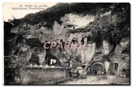 Cartes postales Troo Habitations troglodytes