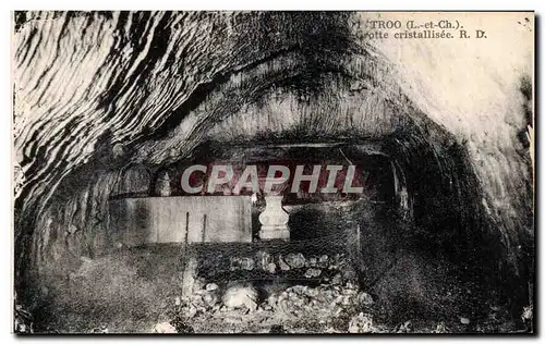 Ansichtskarte AK Troo Habitations troglodytes Grotte crystallisee