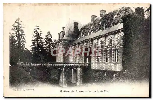 Cartes postales Chauteau de Droue Vue prise de l Est