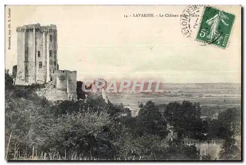 Cartes postales Lavardin Le chateau et la plaine