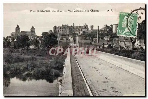 Cartes postales St Aignan Vue generale et le chateau