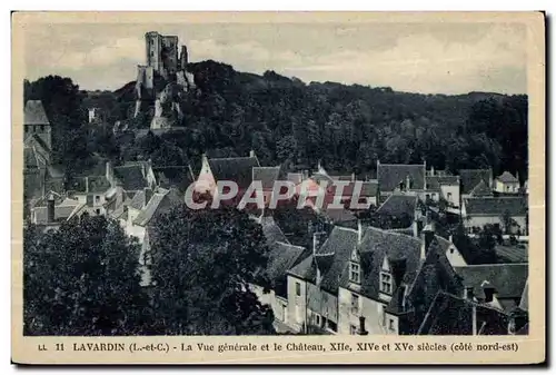 Cartes postales Lavardin La vue generale et le chateau