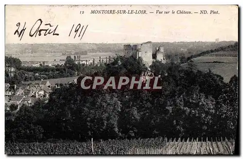 Cartes postales Montoire sur le Loir Vue sur le chateau