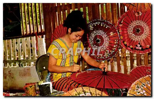 Cartes postales moderne Thailand Thailande Umbrellas at Chiengmai