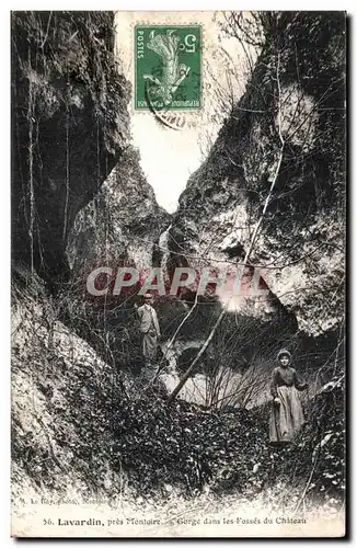 Cartes postales Lavardin pres Montoire Gorge dans les fosses du chateau