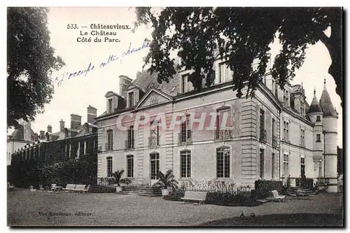 Ansichtskarte AK Chateauvieux le chateau Cote du parc