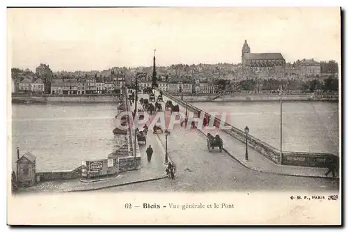 Cartes postales Blois vue generale et le pont