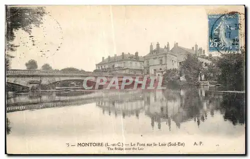 Cartes postales Montoire Le pont sur le Loir