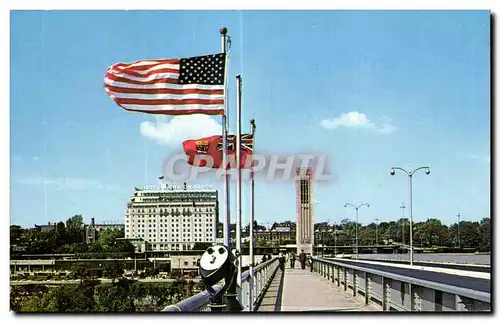 Moderne Karte Canada Niagara Falls Rainbow bridge