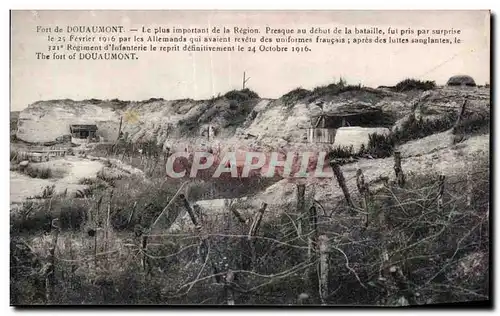 Cartes postales Militaria Fort de Douaumont