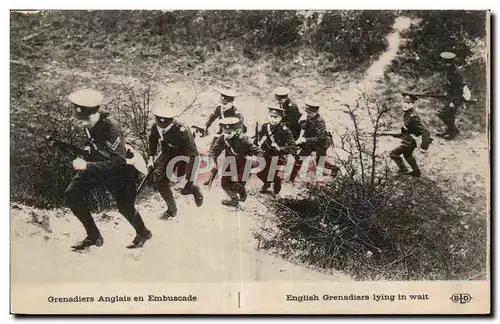 Ansichtskarte AK Militaria Guerre de 1914 1918 Grenardiers anglais en embuscade