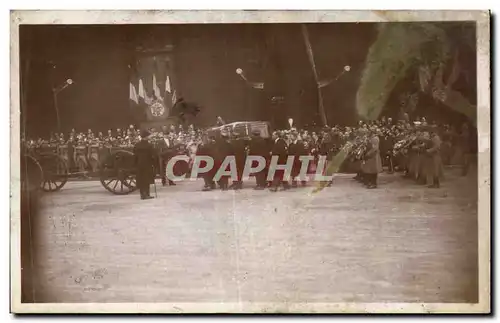 Cartes postales Militaria Guerre de 1914 1918 Funerailles du Marechal Foch 26 mars 1929 Notre Dame Paris Le corp